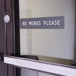 No Menus Please