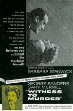 Постер Свидетель убийства: 987x1500 / 512 Кб