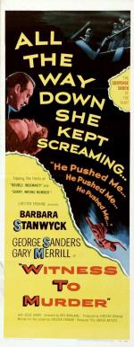 Постер Свидетель убийства: 575x1479 / 120 Кб