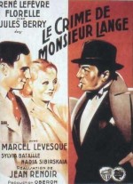 Постер Le crime de Monsieur Lange: 411x566 / 39.95 Кб