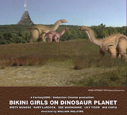 Фото - Девушки в бикини на планете динозавров: 406x366 / 39 Кб