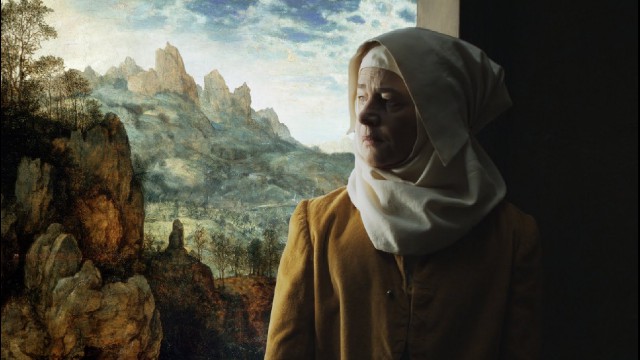 Фото - Мельница и крест: 640x360 / 53.78 Кб