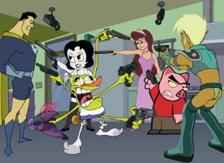 Фото - Сумасшедшие за стеклом: 328x239 / 25 Кб