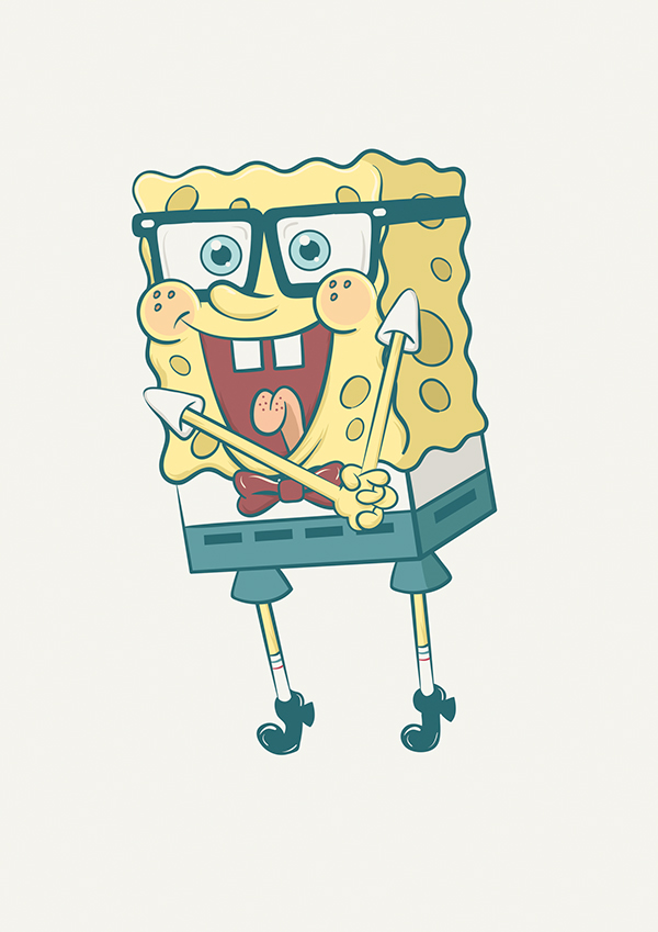 Фото - Губка Боб в 3D: 600x849 / 189.43 Кб