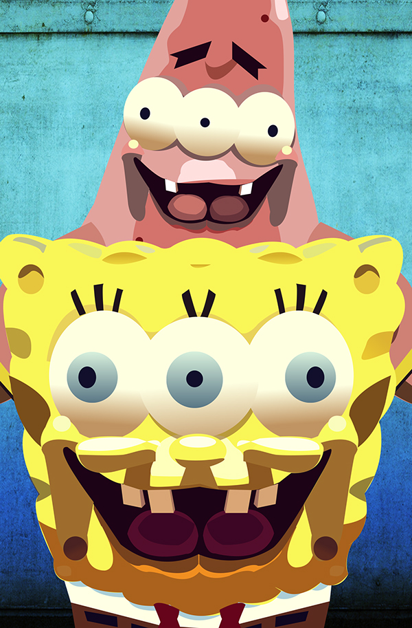 Фото - Губка Боб в 3D: 600x913 / 395.2 Кб