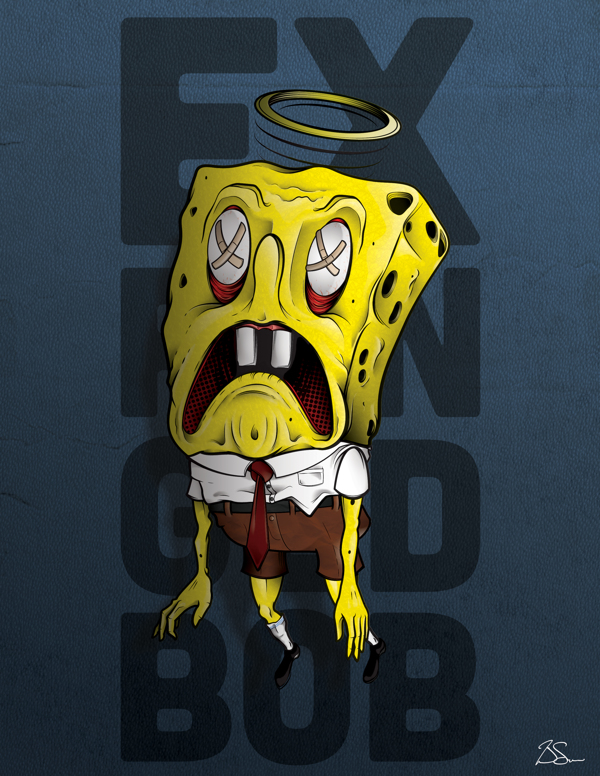 Фото - Губка Боб в 3D: 600x776 / 451.21 Кб