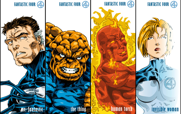 Фото - Фантастическая четверка: 600x379 / 351.11 Кб