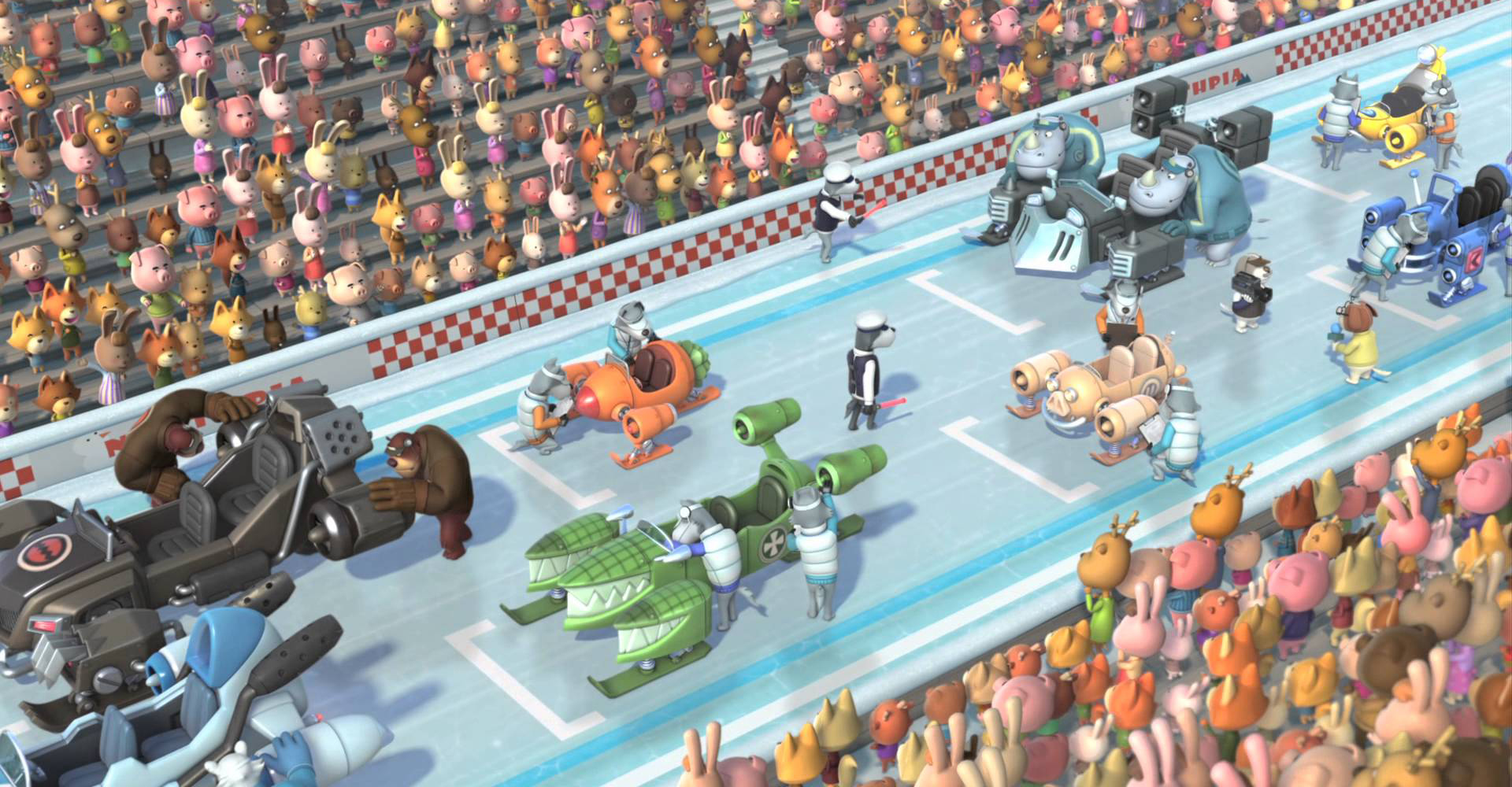 Фото - Пингвиненок Пороро: Большие гонки: 1920x1000 / 1005.92 Кб