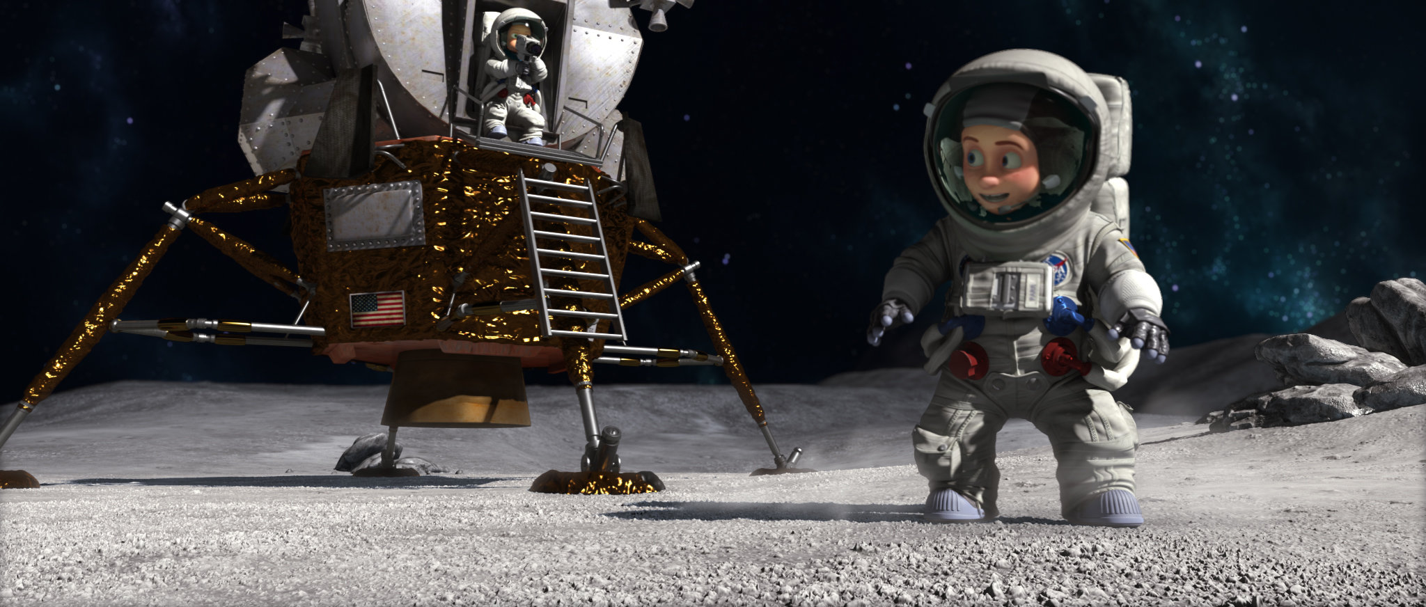 Фото - Лунный флаг: 2048x872 / 338.82 Кб