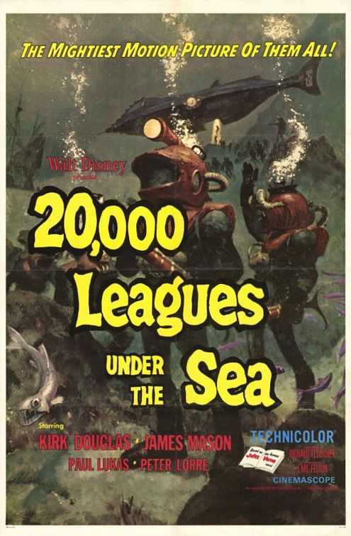 Постер - 20000 лье под водой: 495x755 / 83 Кб