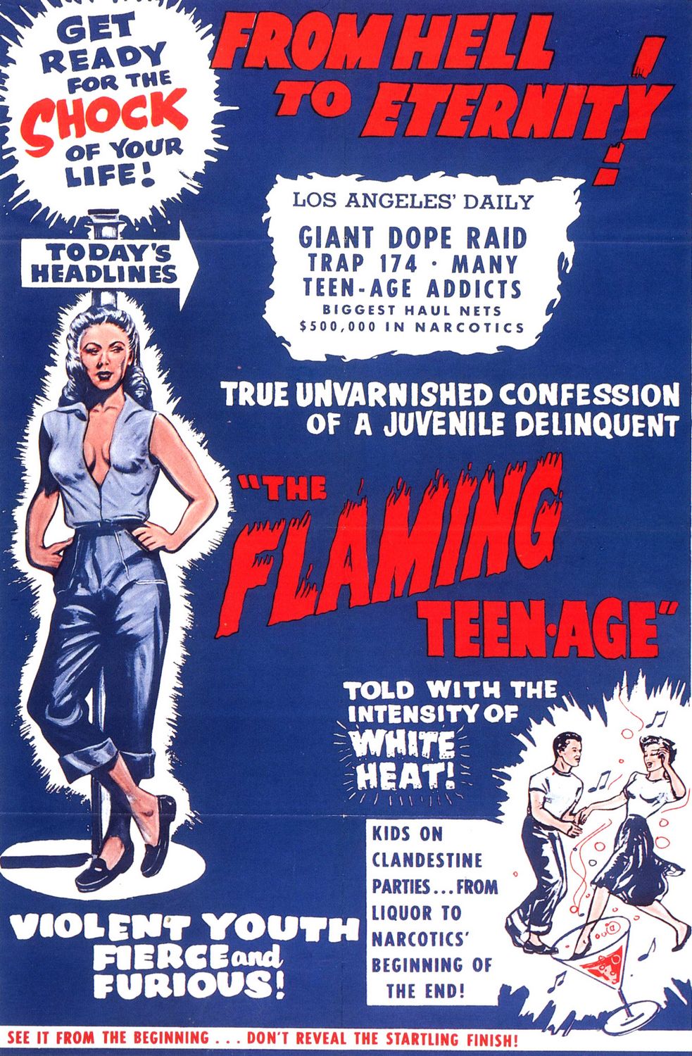 Постер - The Flaming Teen-Age: 983x1500 / 337 Кб