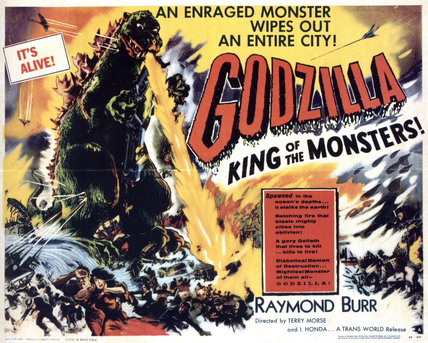Постер - Годзилла, король монстров!: 1500x1200 / 399 Кб