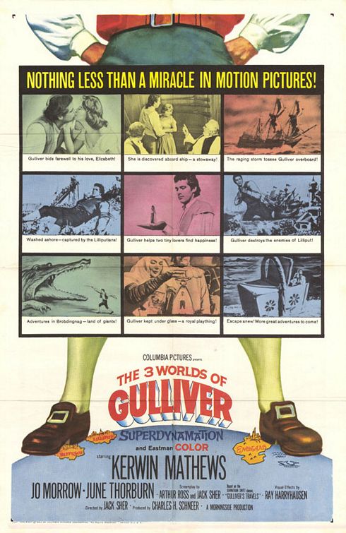 Постер - The 3 Worlds of Gulliver: 490x755 / 88 Кб