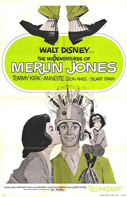 Постер - The Misadventures of Merlin Jones: 490x755 / 73 Кб