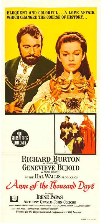 Постер - Анна на тысячу дней: 343x755 / 65 Кб