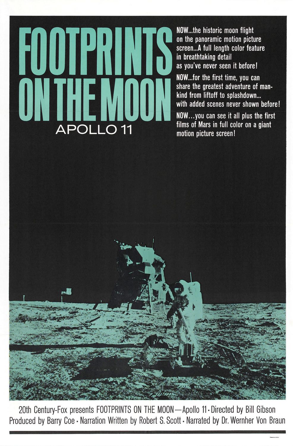 Постер - Footprints on the Moon: Apollo 11: 986x1500 / 279 Кб