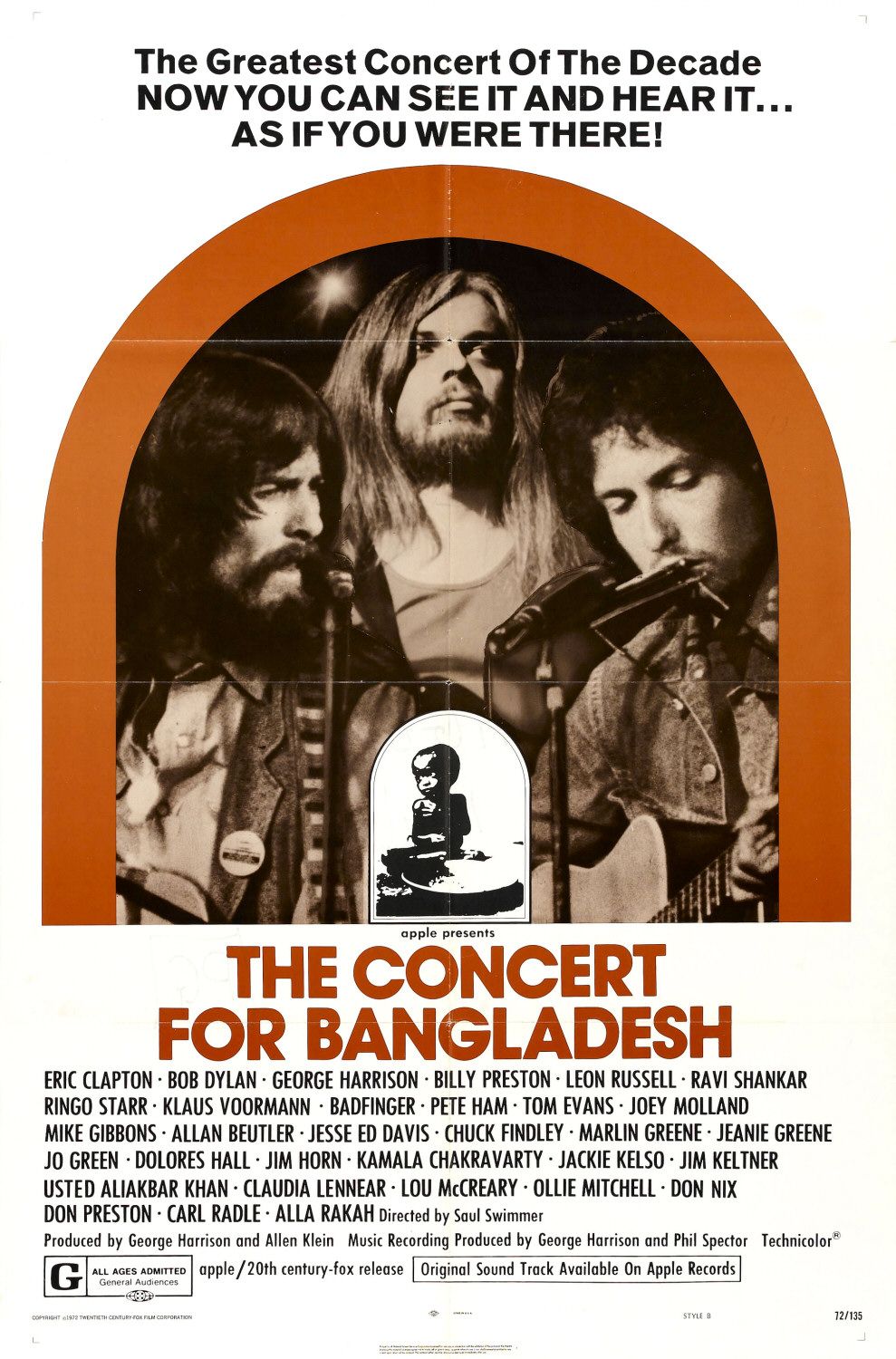 Постер - The Concert for Bangladesh: 989x1500 / 260 Кб