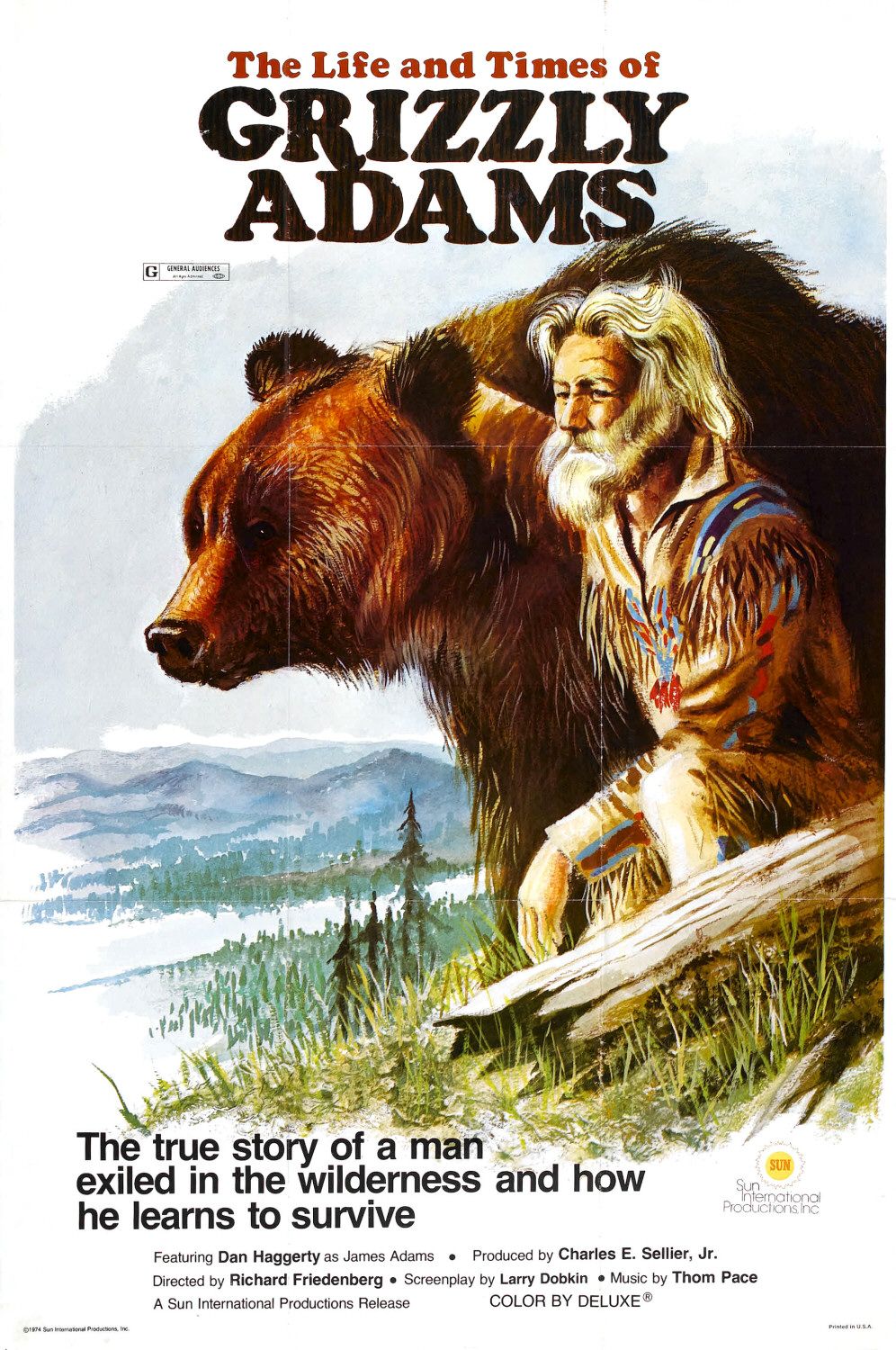Постер - The Life and Times of Grizzly Adams: 996x1500 / 347 Кб
