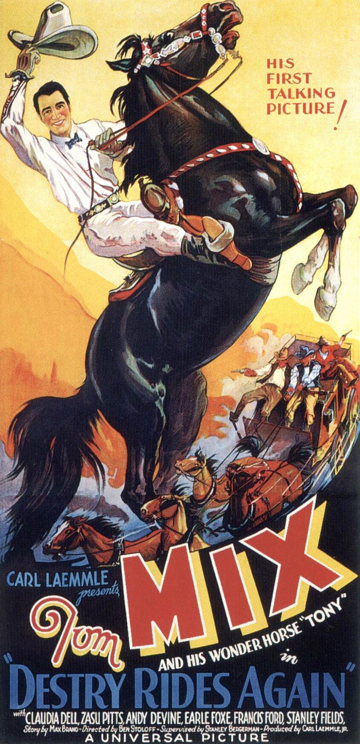 Постер - Destry Rides Again: 725x1500 / 283 Кб