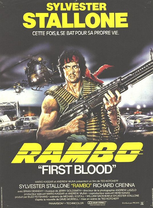 Постер - Рэмбо: Первая кровь: 535x728 / 93 Кб