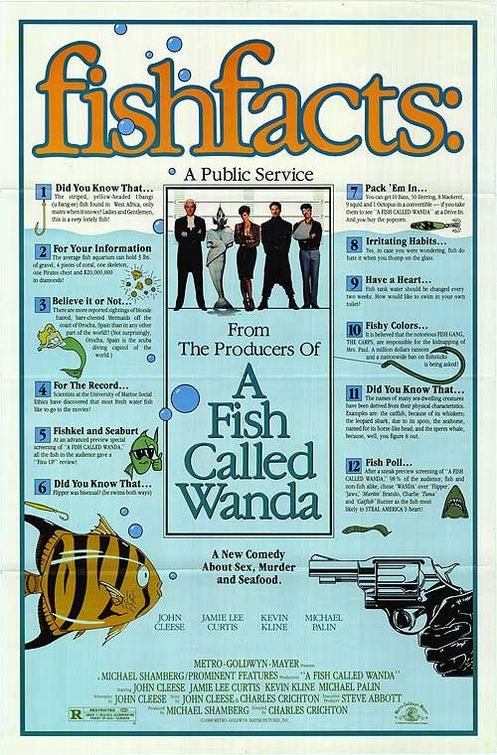 Постер - Рыбка по имени Ванда: 497x755 / 117 Кб