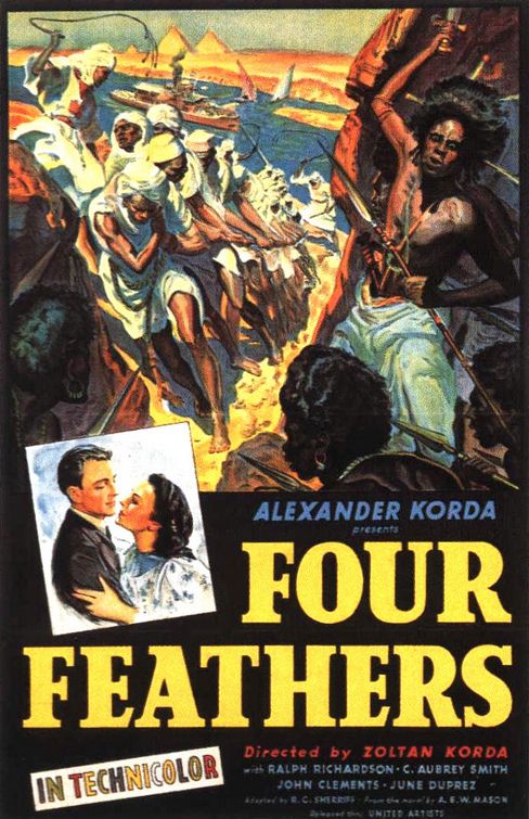 Постер - Четыре пера: 488x755 / 99 Кб