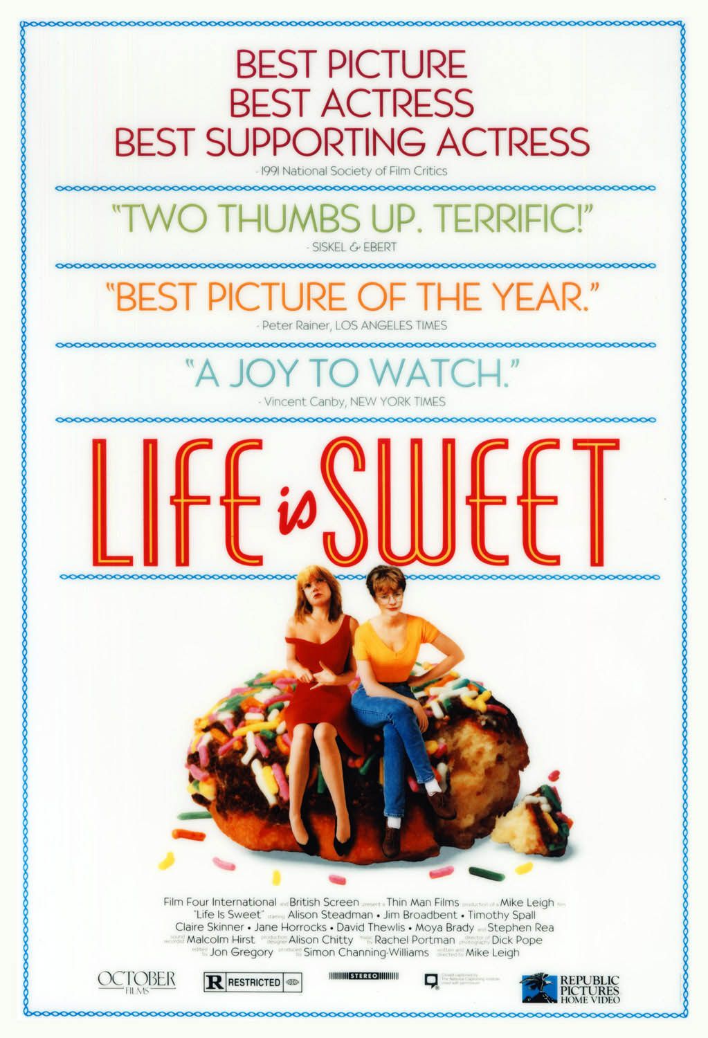 Постер - Life Is Sweet: 1023x1500 / 205 Кб