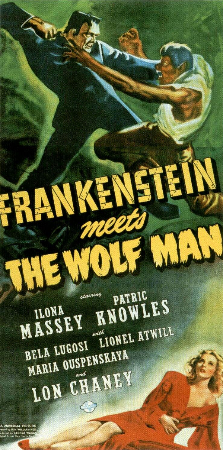 Постер - Франкенштейн встречает Человека-волка: 739x1489 / 351 Кб