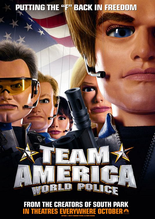 Постер - Отряд «Америка»: Всемирная полиция: 535x755 / 96 Кб