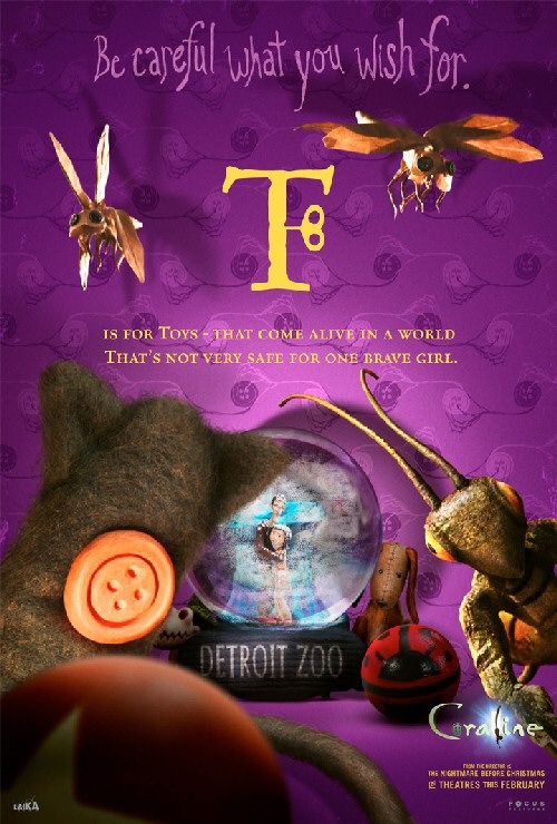 Постер - Коралина в Cтране кошмаров: 500x740 / 84 Кб