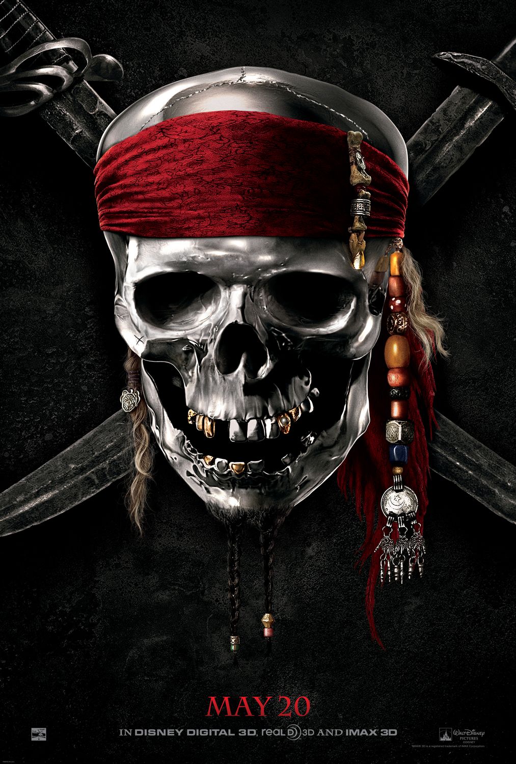 Постер - Пираты Карибского моря: На странных берегах: 1013x1500 / 315 Кб