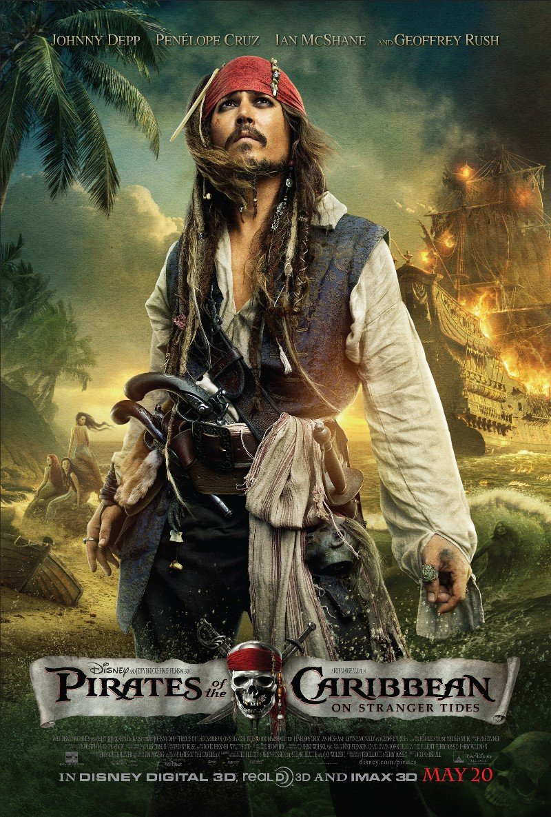 Постер - Пираты Карибского моря: На странных берегах: 800x1185 / 344 Кб