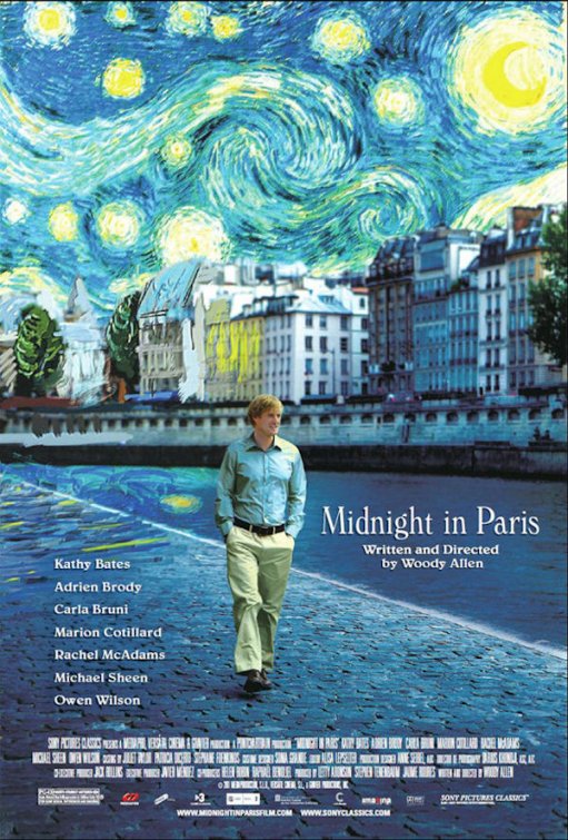 Постер - Полночь в Париже: 511x755 / 127 Кб
