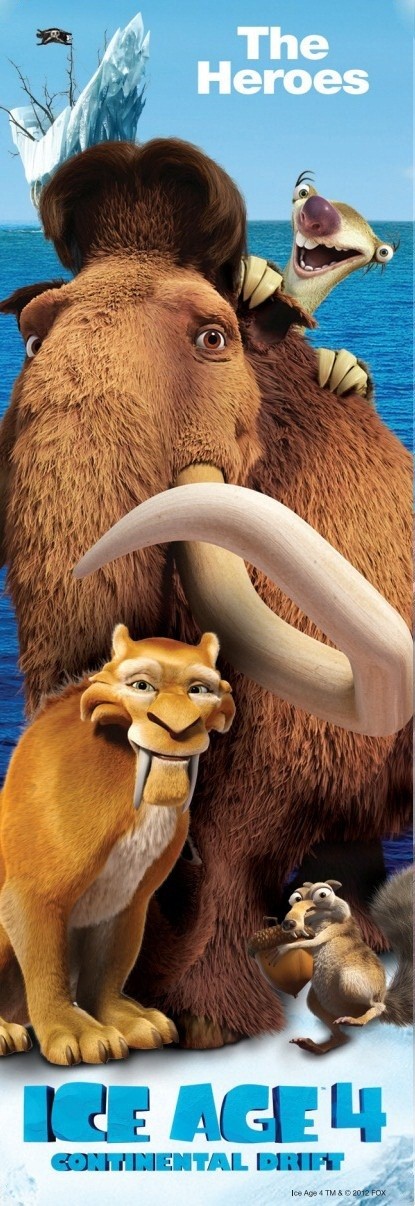 Постер - Ледниковый период 4: Континентальный дрейф: 415x1206 / 166.46 Кб