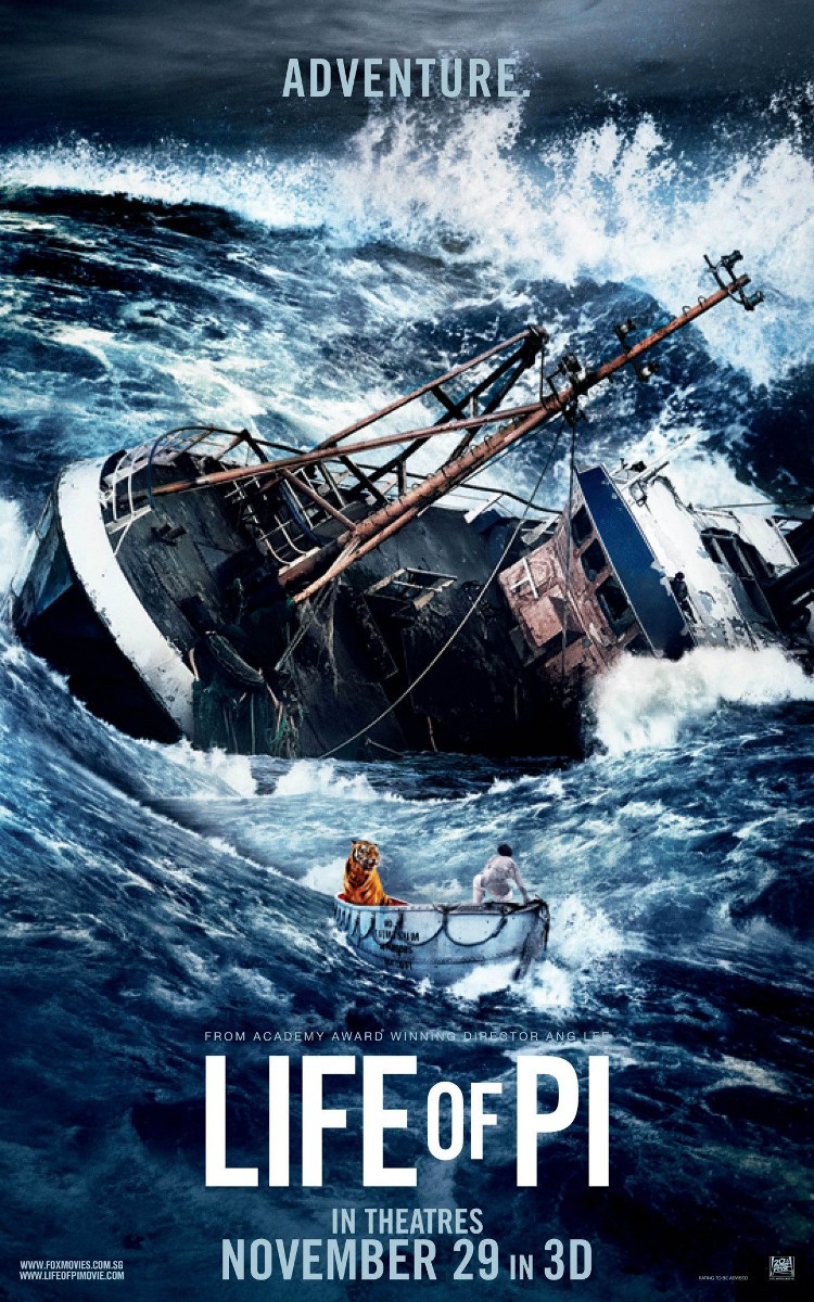 Постер - Жизнь Пи: 750x1200 / 340.46 Кб