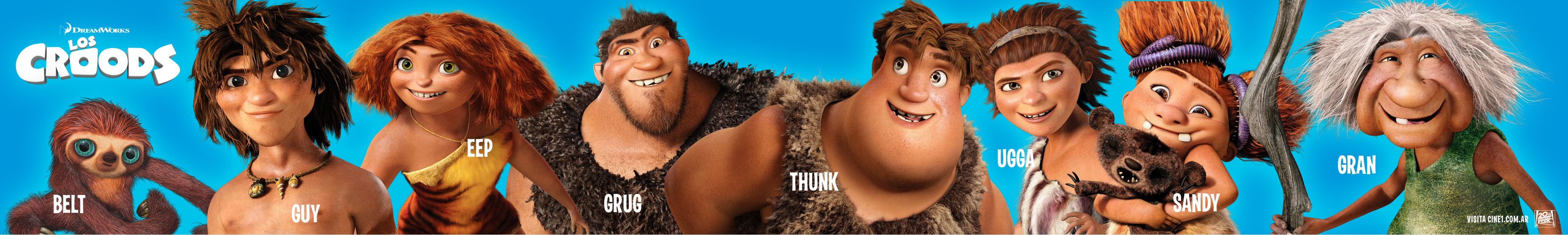 Постер - Семейка Крудс: 4306x646 / 922.68 Кб