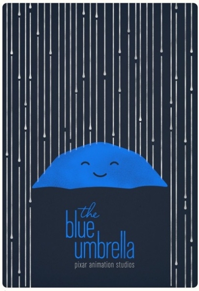 Постер - Синий зонтик: 400x586 / 147.34 Кб