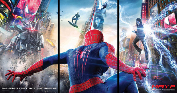 Постер - Новый Человек-паук: Высокое напряжение: 618x327 / 98.77 Кб