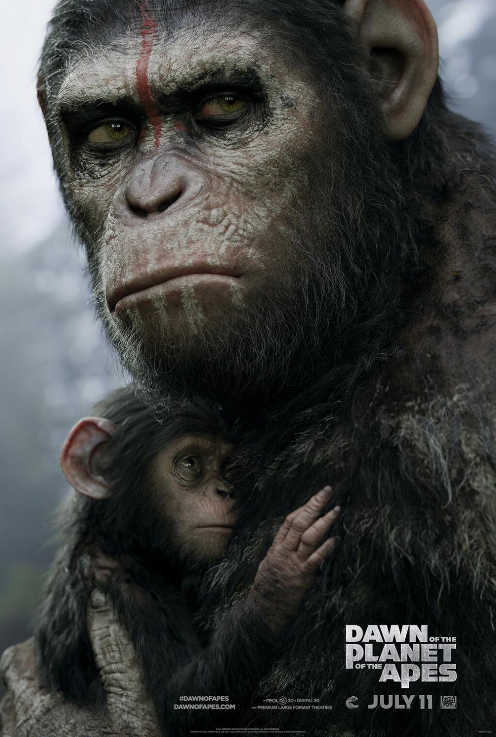 Постер - Планета обезьян: Революция: 1011x1500 / 330 Кб