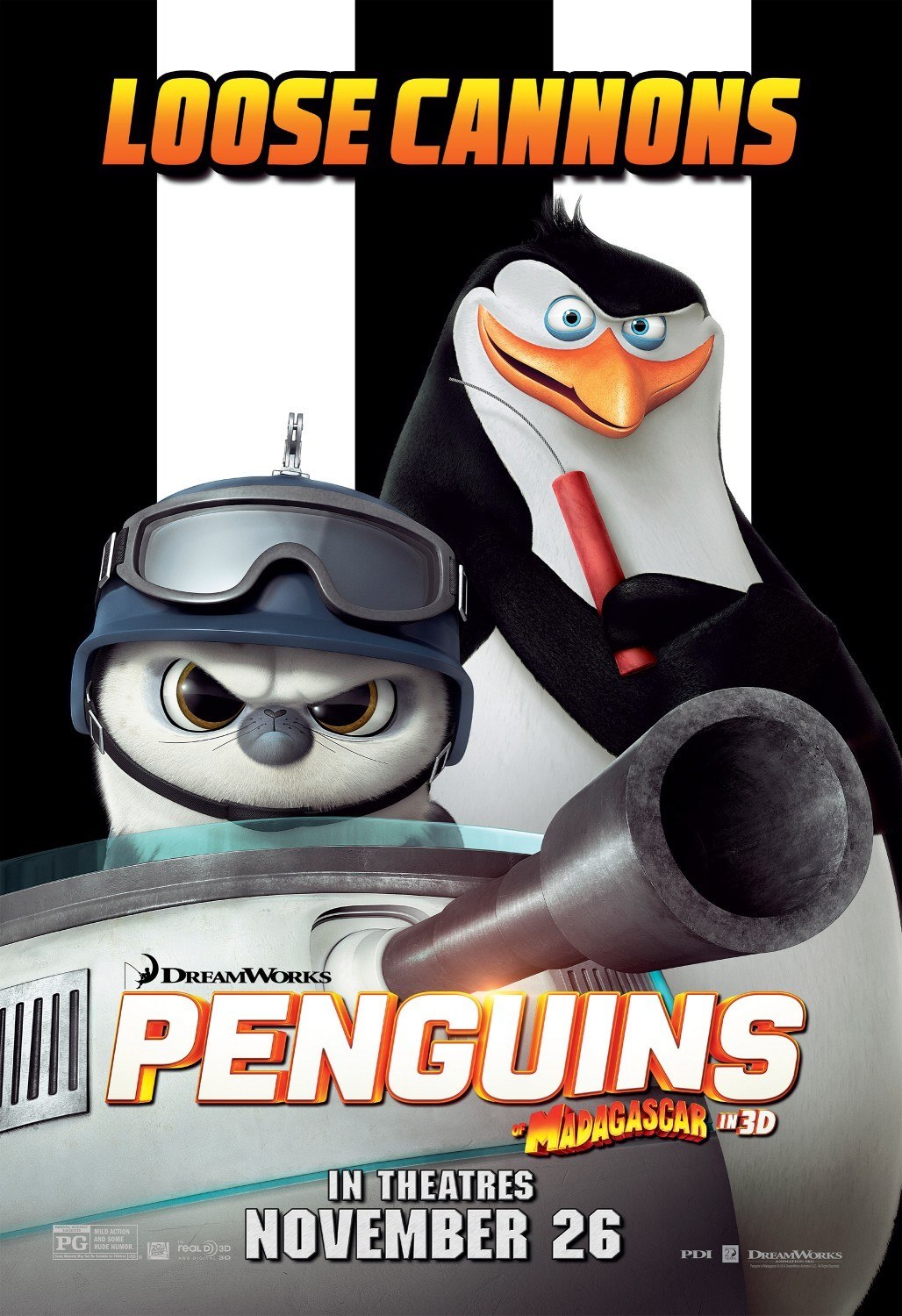 Постер - Пингвины Мадагаскара: 1028x1500 / 287.09 Кб