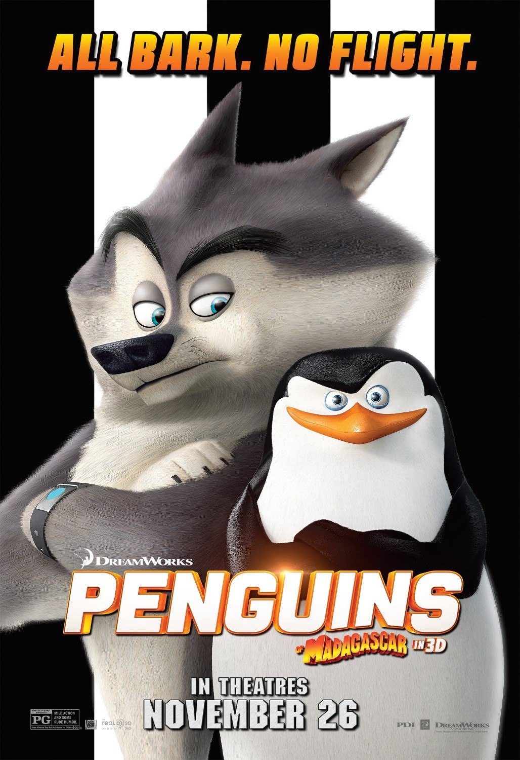 Постер - Пингвины Мадагаскара: 1028x1500 / 305.4 Кб