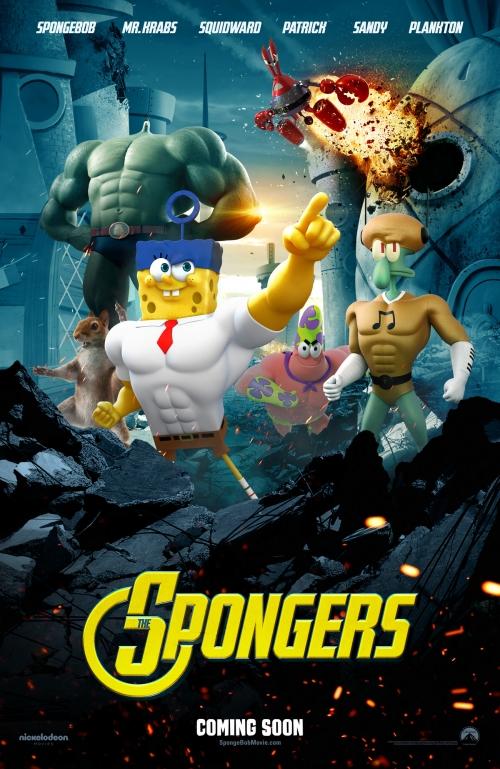 Постер - Губка Боб в 3D: 500x769 / 75.4 Кб