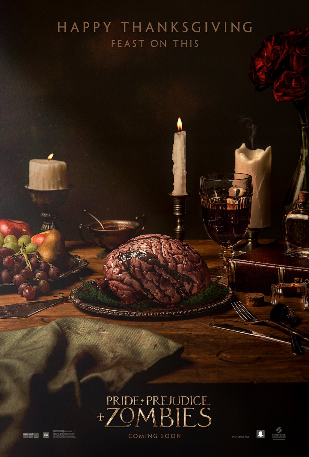 Постер - Гордость и предубеждение и зомби: 1000x1481 / 249.66 Кб