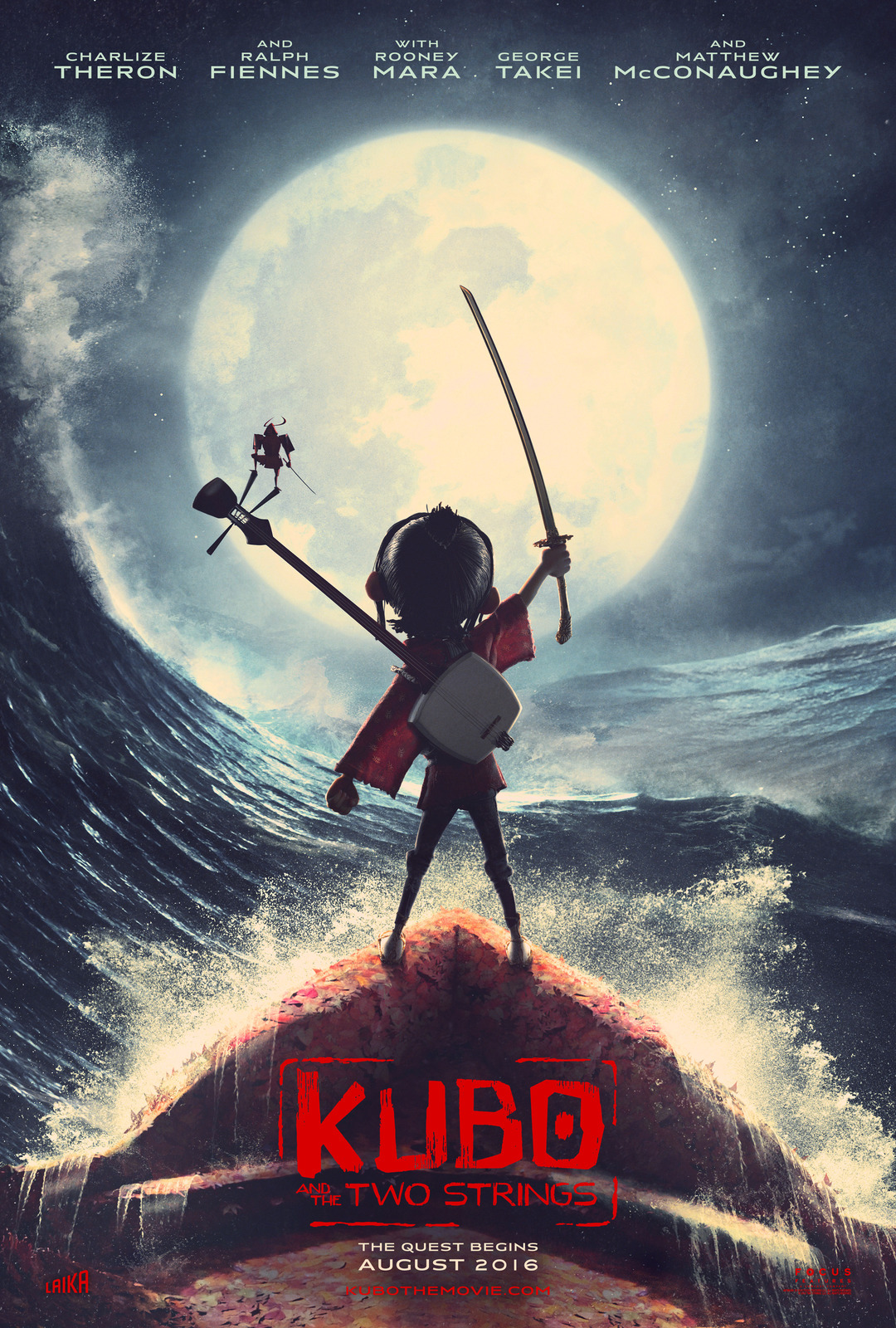 Постер - Кубо. Легенда о самурае: 1080x1600 / 706.3 Кб