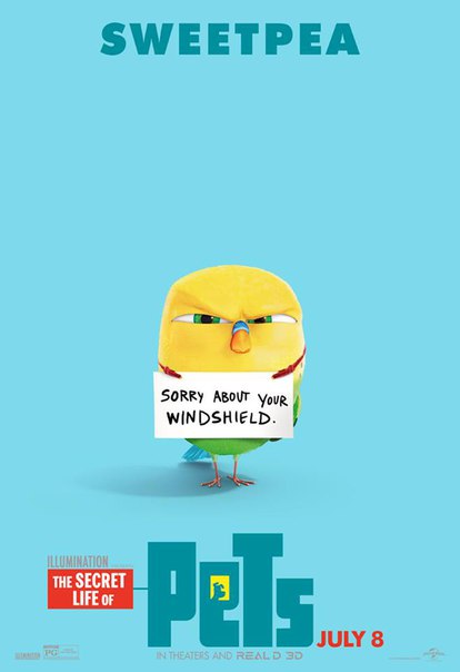 Постер - Тайная жизнь домашних животных: 414x604 / 21.2 Кб