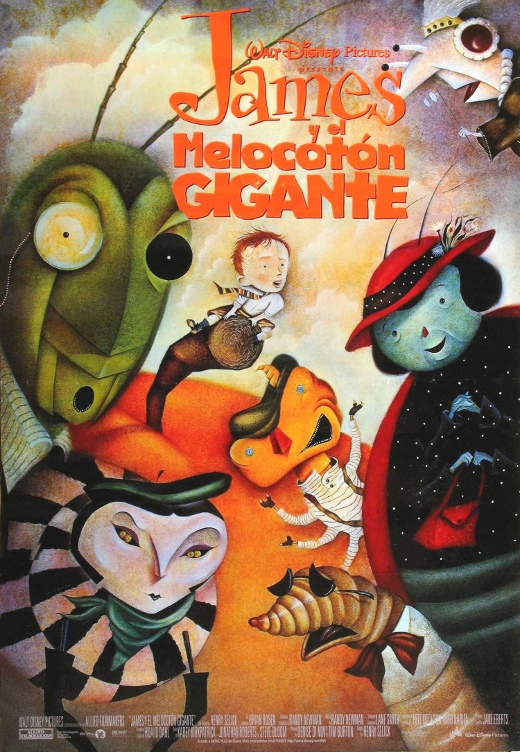 Постер - Джеймс и гигантский персик: 750x1085 / 315.66 Кб