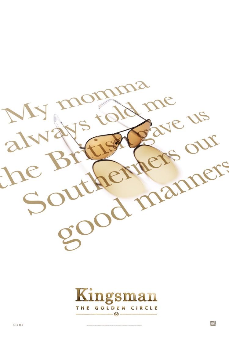 Постер - Kingsman: Золотое кольцо: 750x1111 / 96.41 Кб