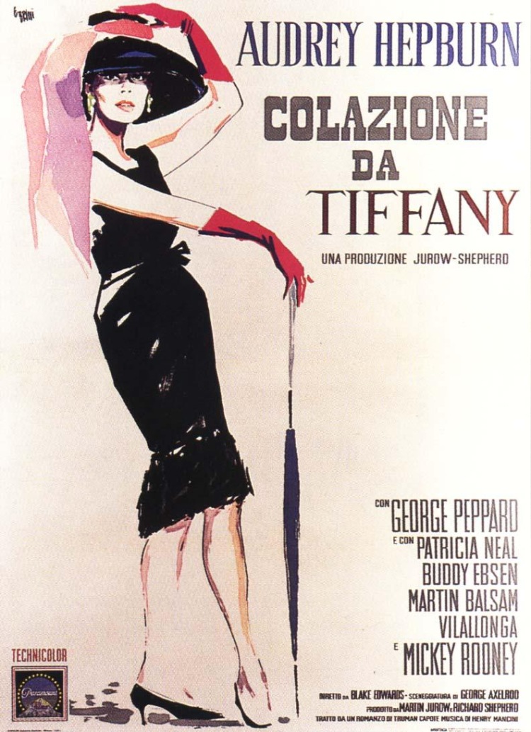 Постер - Завтрак у Тиффани: 750x1033 / 216.57 Кб