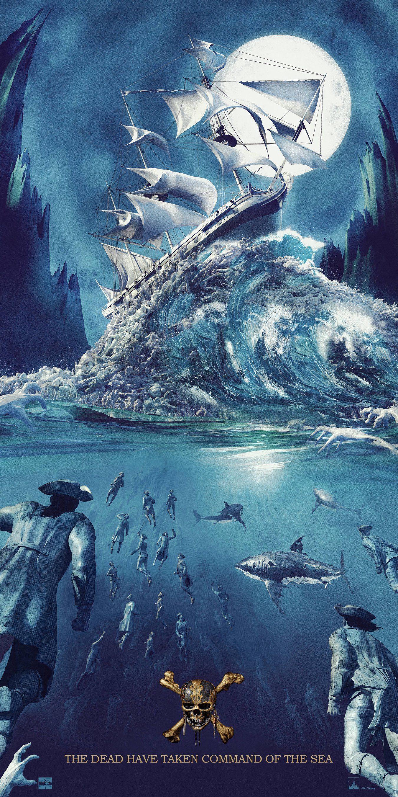 Постер - Пираты Карибского моря: Мертвецы не рассказывают сказки: 1350x2700 / 1115.16 Кб