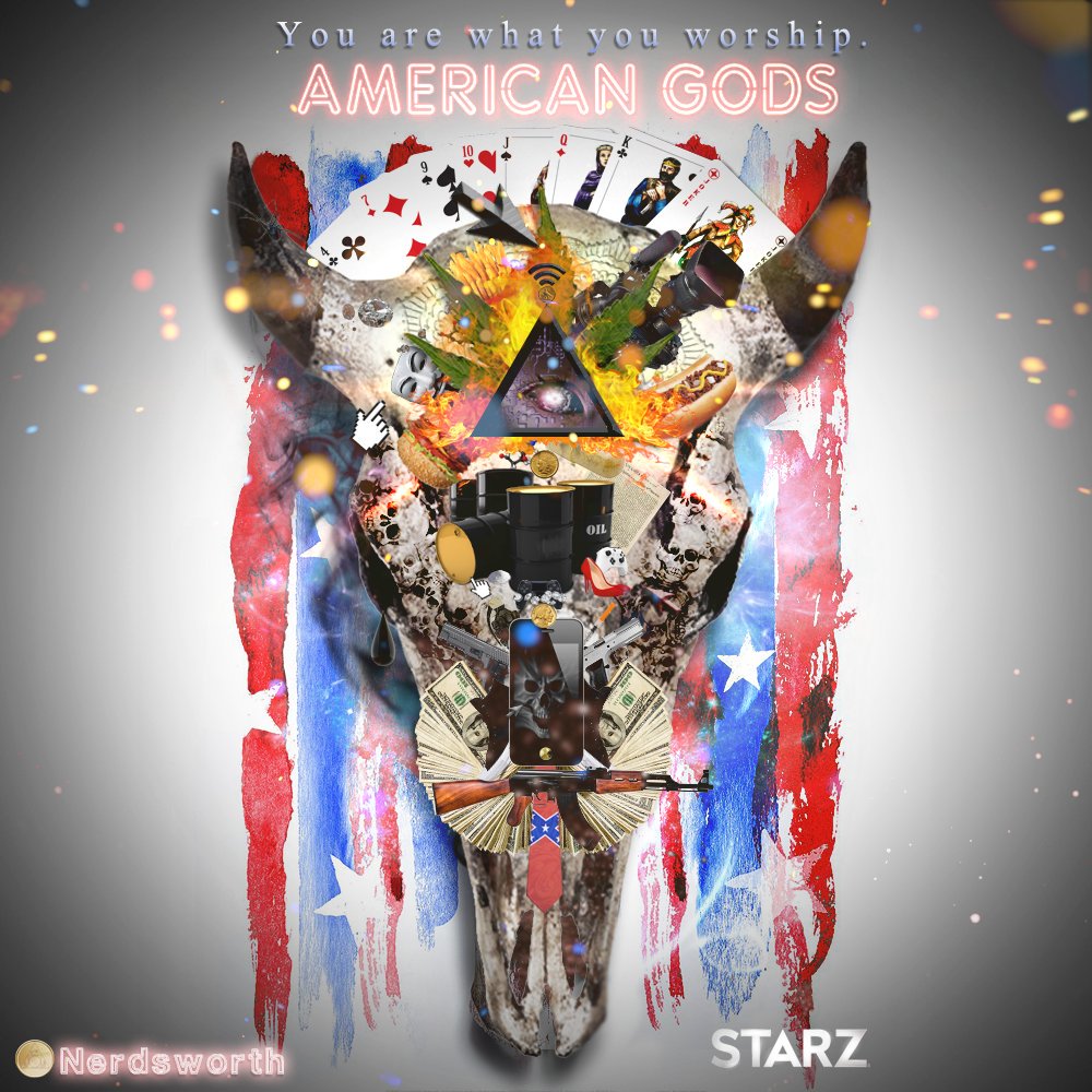 Постер - Американские боги: 1000x1000 / 202.86 Кб